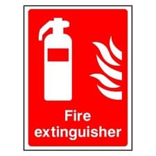 Image of Fire Extinguisher Sign or Sticker | FEQP0007