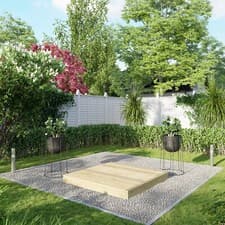Image of Timber Wooden Decking Kit | Sizes 4x10 (1.2mx3m) up to 20x20 (6mx6m)