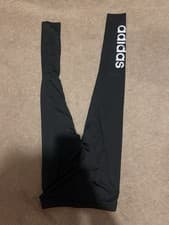 Image of Adidas Girls Elastic Leggings Black