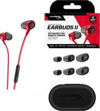 Image of HyperX Cloud Earbuds II Gaming Earphones for PC, Mobile, Nintendo Switch, Red