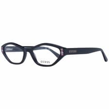 Image of Guess GU2968 001 Oval Optical Eyeglasses Frame Black 53mm Women