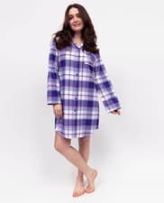 Image of Cyberjammies Evolet Womens Brushed Check Nightshirt