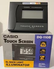Image of CASIO TOUCH SCREEN ALARM CLOCK - BACK LIGHT ILLUMINATOR