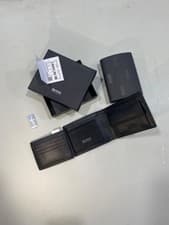 Image of Hugo Boss Leather Wallet Black Genuine Leather with RFID Pretection Gift Box