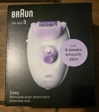 Image of Braun SE3 000 Silk Epil 3 White and Purple.Type 5320.New.Box never opened.
