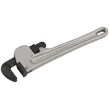 Image of 300mm Aluminium Alloy Pipe Wrench - European Pattern - 9-45mm Carbon Steel Jaws