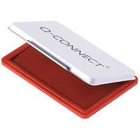 Image of Q-Connect Stamp Pad Metal Case Medium 110 x 70mm Red KF25212