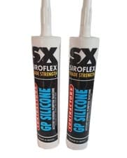 Image of TWIN PACK Siroflex Contractors General Purpose Silicone White - 300ml