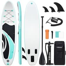 Image of 10FT Inflatable Stand Up Paddle Board Surfing Boards SUP Surfboard Pump/Bag/Fins