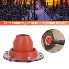 Image of Large Bell Tent Stove Flashing Kit for Indoor Wood Burner Flue Pipe Fittings Kit