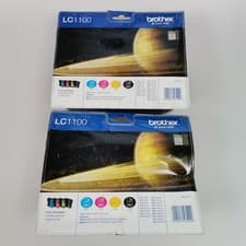 Image of 2X Brother LC1100 Original Ink Cartridge Multipack 100% ORIGINAL-8 cartridges!