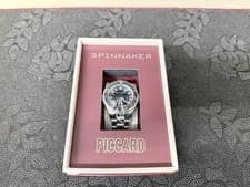 Image of Piccard Black / Stainless Steel Black Dial 45mm Wristwatch SP-5098-33 New!