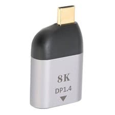 Image of USB C To DisplayPort Adapter 8Kat60HZ USB C To DP1.4 Male To Female Converter