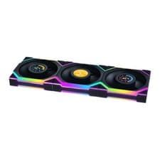 Image of 120mm Lian Li UNI FAN SL Wireless, 1.6" LCD, Black ARGB, 9-Blade, 1900RPM, 58.08