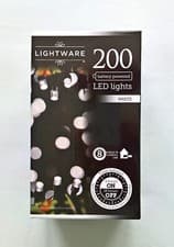 Image of Lightware 200-LED Battery String Light Set (Bright White) - BRAND NEW & SEALED