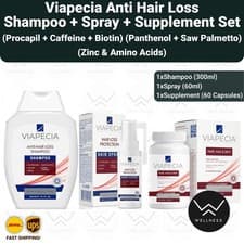 Image of Viapecia Anti-Hair Loss Set, Advanced Formula for Post-Hair Transplantation Use