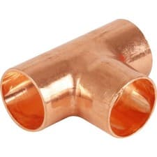 Image of End Feed Equal Tee 15mm - 2 Pack