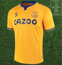 Image of Everton Away Shirt - Official Hummel Away Football Jersey - All Sizes