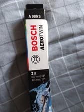 Image of A980S Bosch Front Windscreen Wiper Blades Set Aerotwin 600mm 475mm 24" 19"