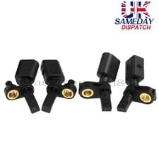 Image of 4X ABS SPEED SENSOR FOR AUDI A1 A2 SEAT SKODA VW IBIZA MII FABIA POLO F+R+L+R