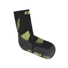 Image of cep Core Run Mid Cut Socks 5.0 Black/Lime 150878024