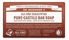 Image of Dr Bronner Organic Eucalyptus Soap Bar - 140g
