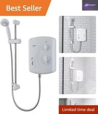 Image of Modern 10.5 KW Electric Shower System - Separate Controls & Polished Finish