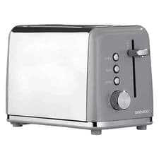 Image of Daewoo Kensington 2 Slice Toaster Reheat & Browning Controls 810W Grey- SDA2595