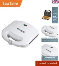 Image of Versatile Deep Fill Sandwich Toaster - 750W Fast Heating & Cool-Touch Handle