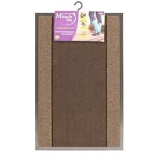 Image of JVL Miracle Striped Machine Wash Barrier Door Floor Mat, 40x60cm or 60x90cm