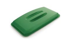 Image of Durable 60L Bin Lid Green | Rectangular Recycling Bin Lid | Food Safe | DURABIN
