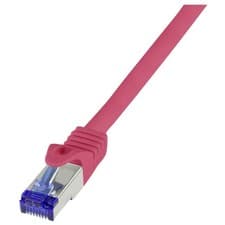 Image of LogiLink C6A074S Network Cable RJ45 CAT 6A S/FTP 5m Red s 1-1 wired