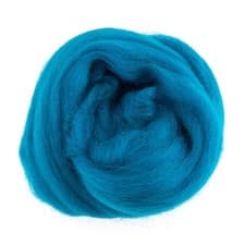 Image of Natural Wool Roving: 10g: Turquoise