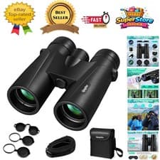 Image of Waterproof 12x50 High Power Binoculars – Crisp Vision for All Outdoor Activities