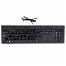 Image of Dell KB216 USB Standard Keyboard 08vxm3 0rx6rm Cable + Spanish QWERTY Stickers