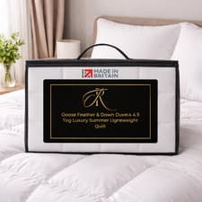 Image of Goose Feather & Down Duvet 4.5 Tog Luxury Summer Lightweight Quilt