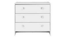 Image of Seville 3 Drawer Chest - White. Delivery available, ask for a quote