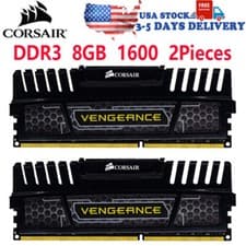 Image of Corsair Vengeance DDR3 16GB (2x8GB) 1600MHz PC3-12800 Desktop RAM Memory DIMM