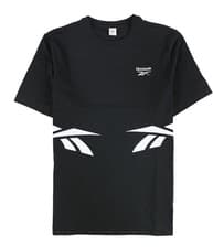 Image of Reebok Mens Classic Twin Vector Graphic T-Shirt, Black, Medium