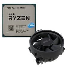 Image of Amd Ryzen 7 5800X Processor Cpu Am4 Without Integrated Gpu With Cooler