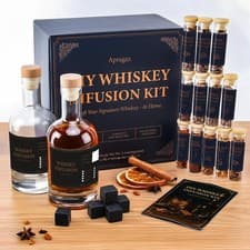 Image of DIY Whiskey Making Infusion Kit with 12 Natural Wood Chips & Botanicals - NEW
