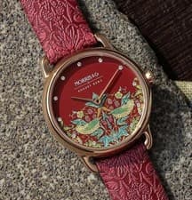 Image of Genuine August Berg x William Morris, Morris & Co Strawberry Thief Petit Watch 