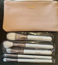 Image of Iconic London Glow Brush 6 Piece Set NEW RRP £45 SOLD OUT ON LINE 
