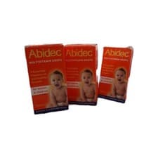 Image of 3 Abidec Multivitamin Drops for Babies Children 25ml