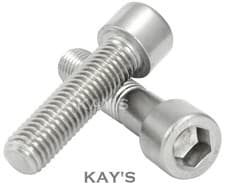 Image of M5 5mm CAP SCREWS ALLEN KEY HEXAGON SOCKET HEAD BOLTS A2 STAINLESS STEEL DIN 912