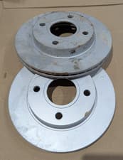 Image of For Ford Mazda Mintex Brake Discs Pair Front Vented 240 mm Diameter MDC579C