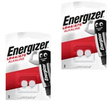 Image of 4x Energizer LR44 1.5V Alkaline Battery A76 AG13 PX76A G13A 357 Batteries