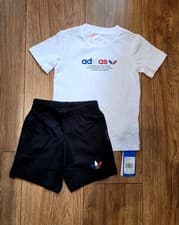Image of Infant Boys Girls Adidas Originals Summer Set Baby Toddler RRP £34.99