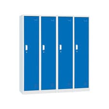 Image of 4 x 1 Door Steel Locker 1850mm H x 380mm W x 450mm D