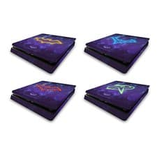 Image of OFFICIAL GOTHAM KNIGHTS CHARACTER ART VINYL SKIN DECAL FOR SONY PS4 SLIM CONSOLE
